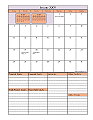 Monthly Calendars
