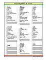 Chores Checklist