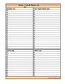 Master Goal List
