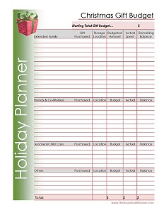 Extended Family & Friends Christmas Gift Budget Extended Family & Friends Christmas Gift Budget
